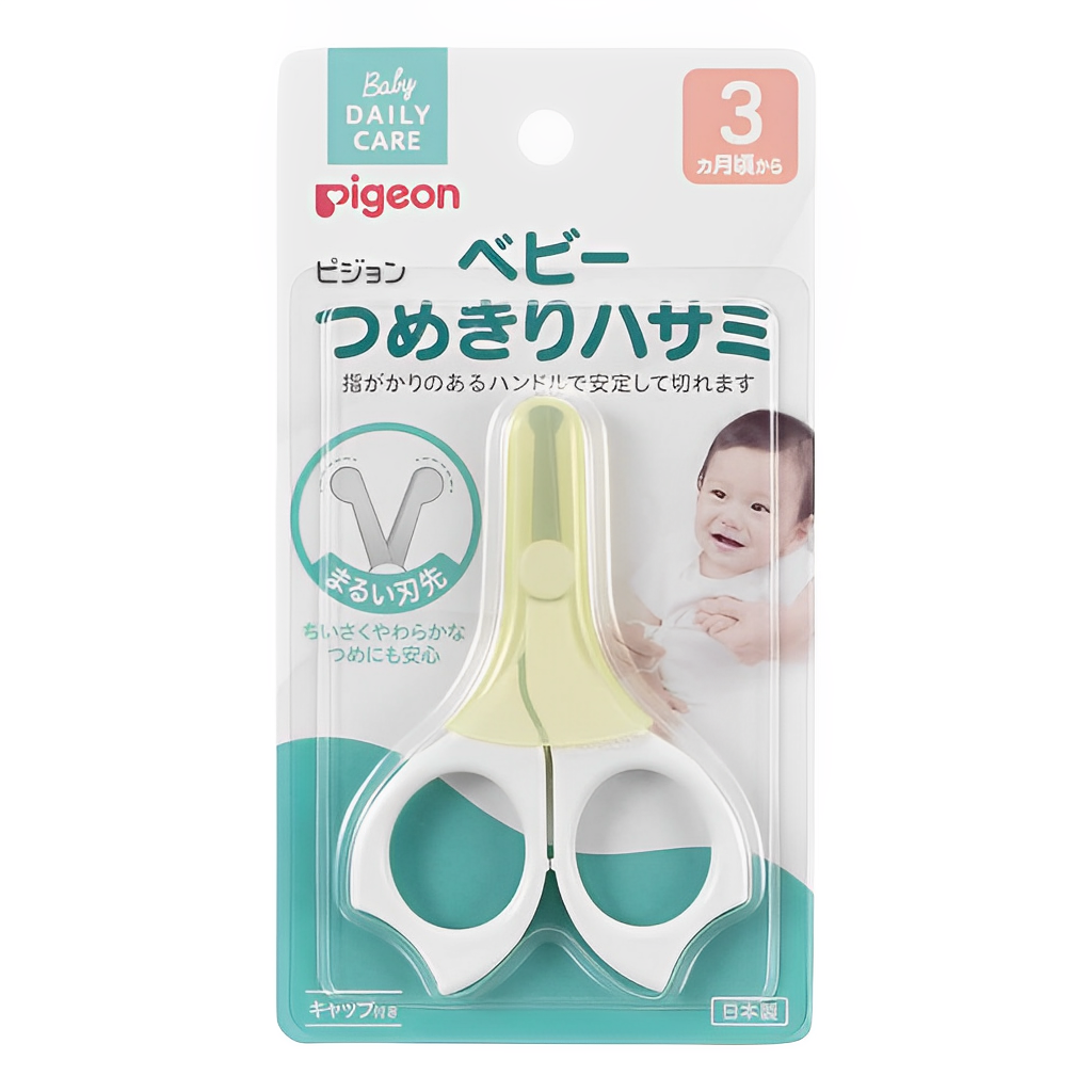 Pigeon Baby Nail Scissors with Rounded Tip 3 Months~