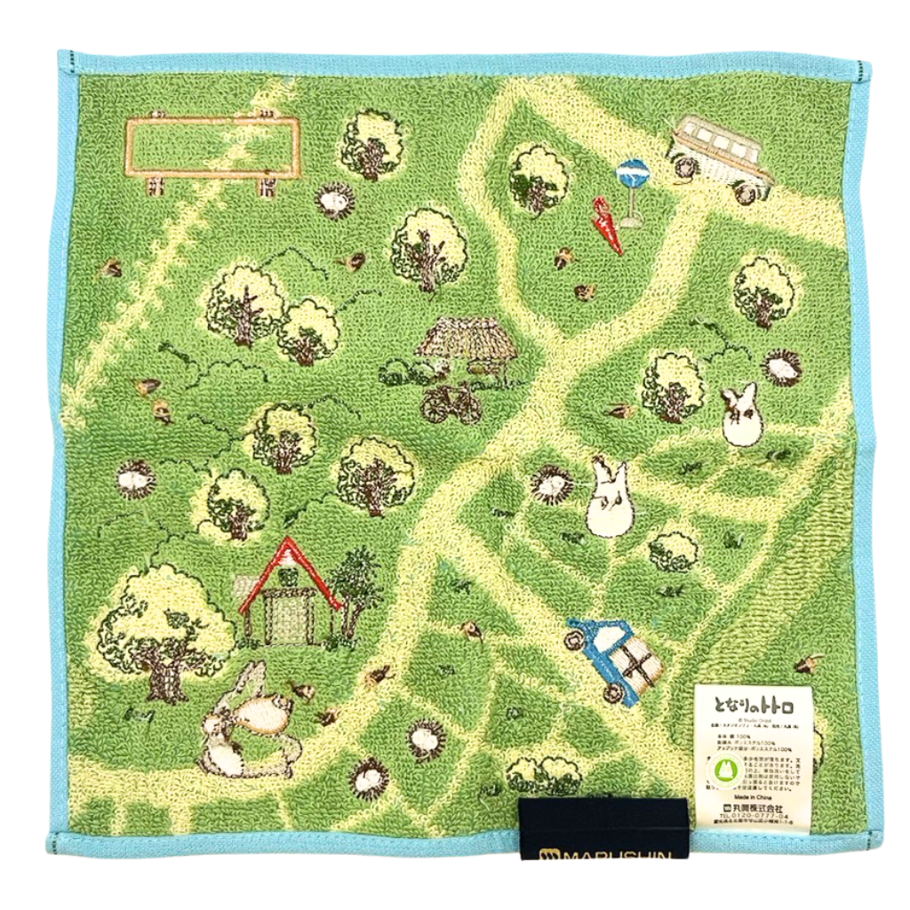 My Neighbor Totoro Mini Towel - Walk map