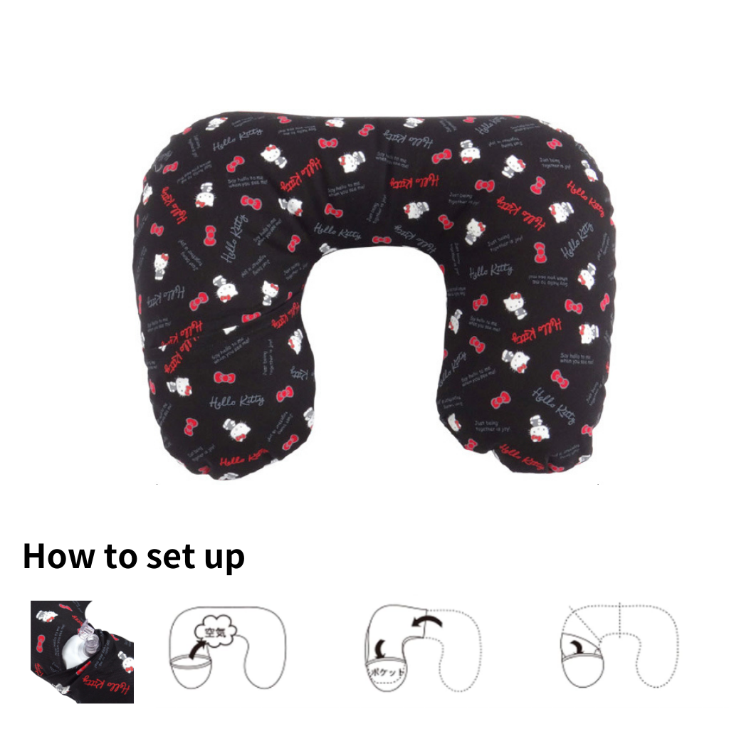 Inflatable  Hello Kitty Neck Pillow