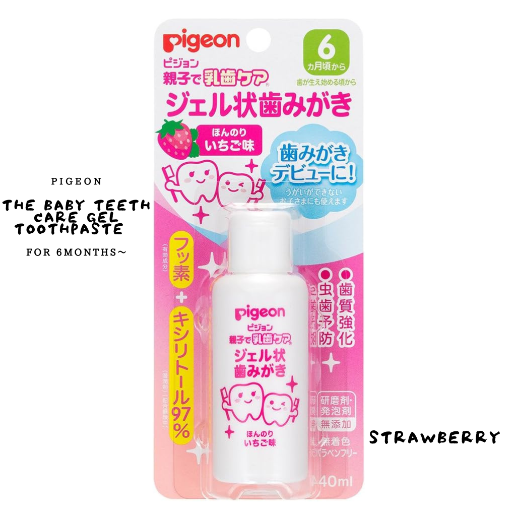 Pigeon Parent and Child in The Baby Teeth Care Gel Toothpaste 40ml For 6Months~